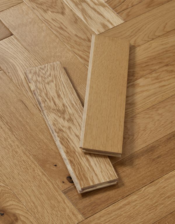 artisan herringbone natural champagne oak lacquered engineered wood flooring