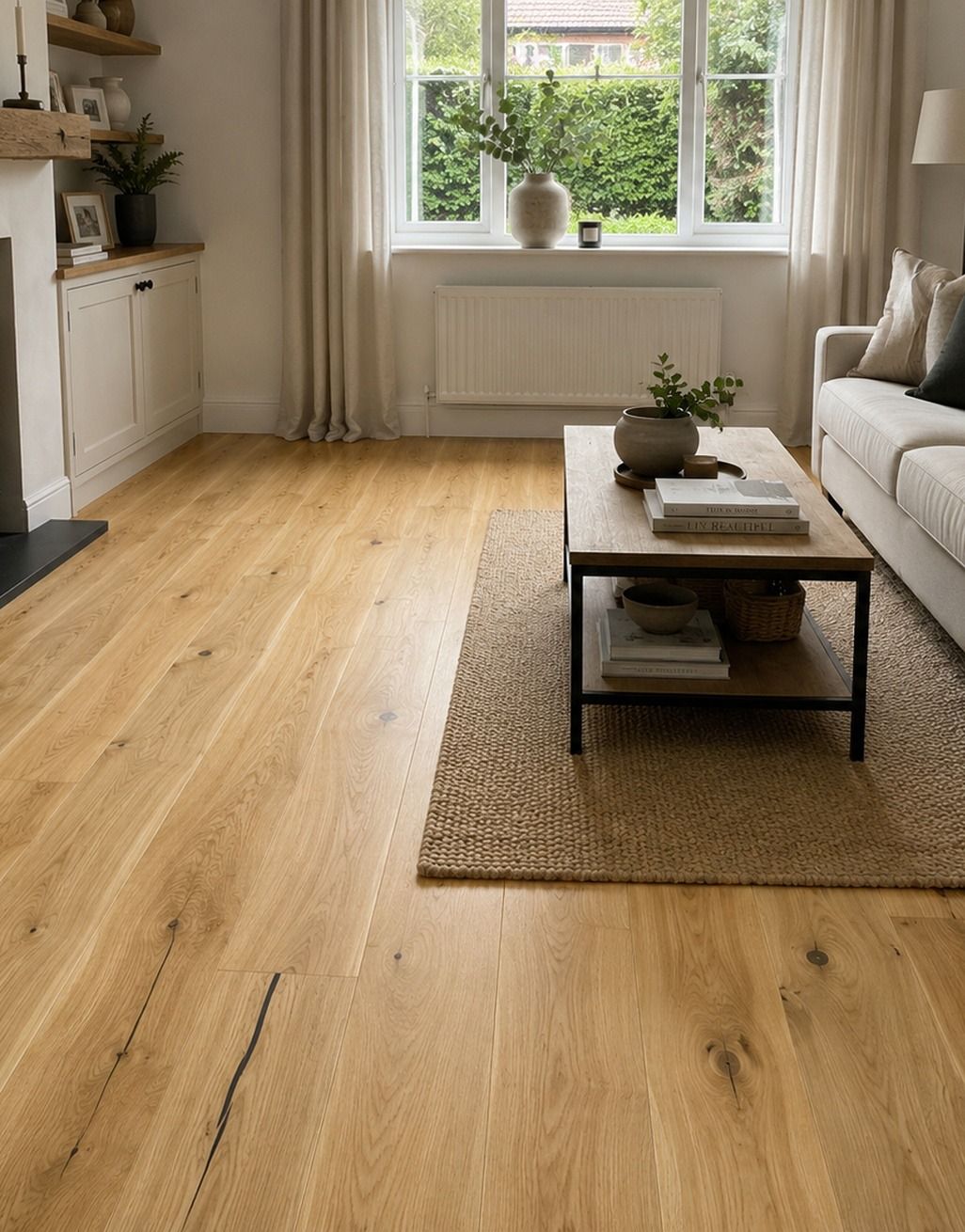 Mayfair Sandy Oak Lacquered Engineered Wood Flooring