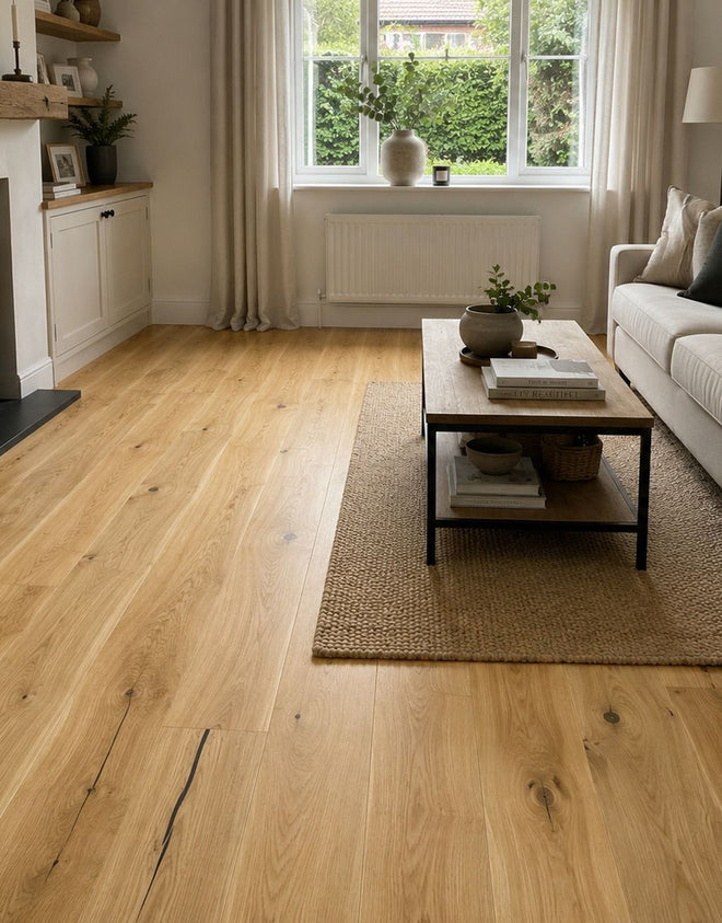Mayfair Sandy Oak Lacquered Engineered Wood Flooring