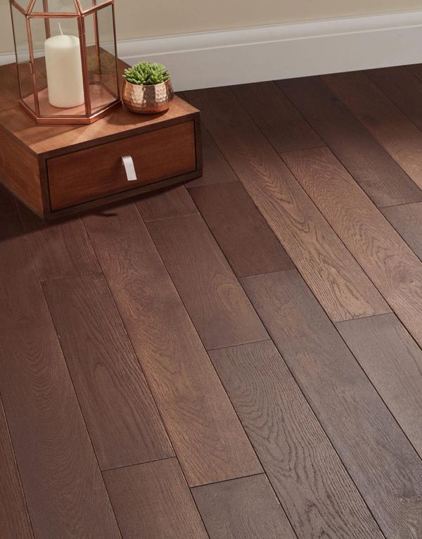 chocolate oak 125mm oiled solid wood flooring