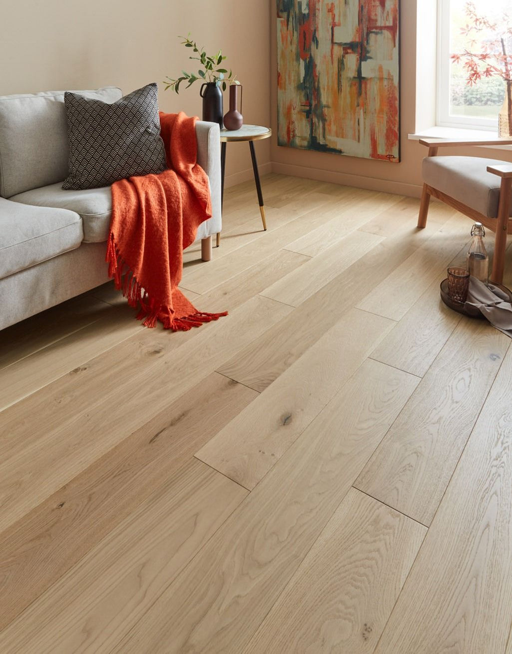 Brooklyn Vanilla Oak  Brushed & Oiled Engineered Wood Flooring