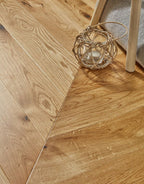 chelsea chevron golden oak brushed lacquered engineered wood flooring