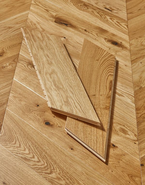chelsea chevron golden oak brushed lacquered engineered wood flooring