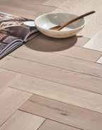 park avenue herringbone frosted oak solid wood flooring