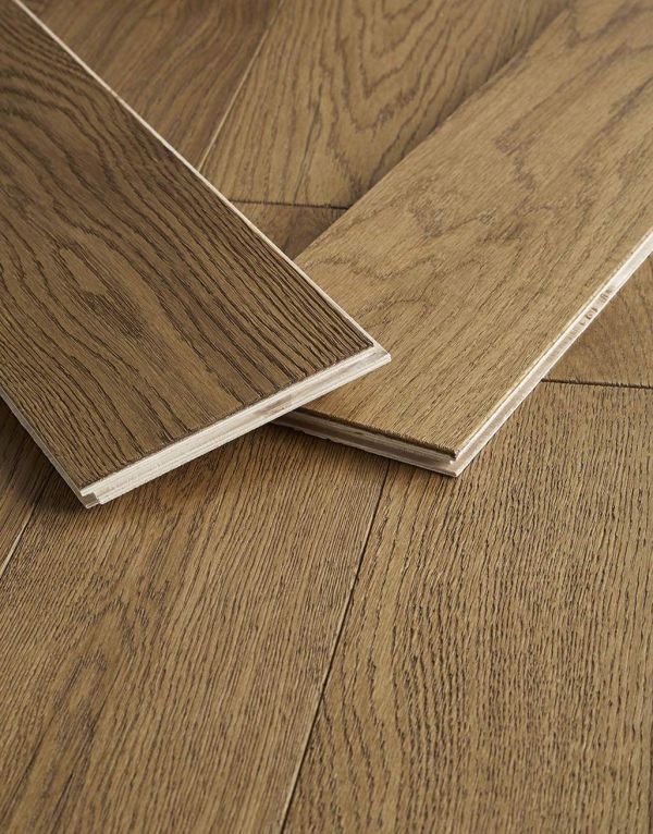 loft deep golden oak brushed oiled engineered wood flooring
