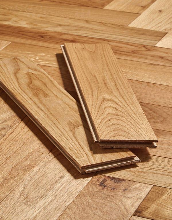 trade select natural oiled herringbone parquet oak solid wood flooring