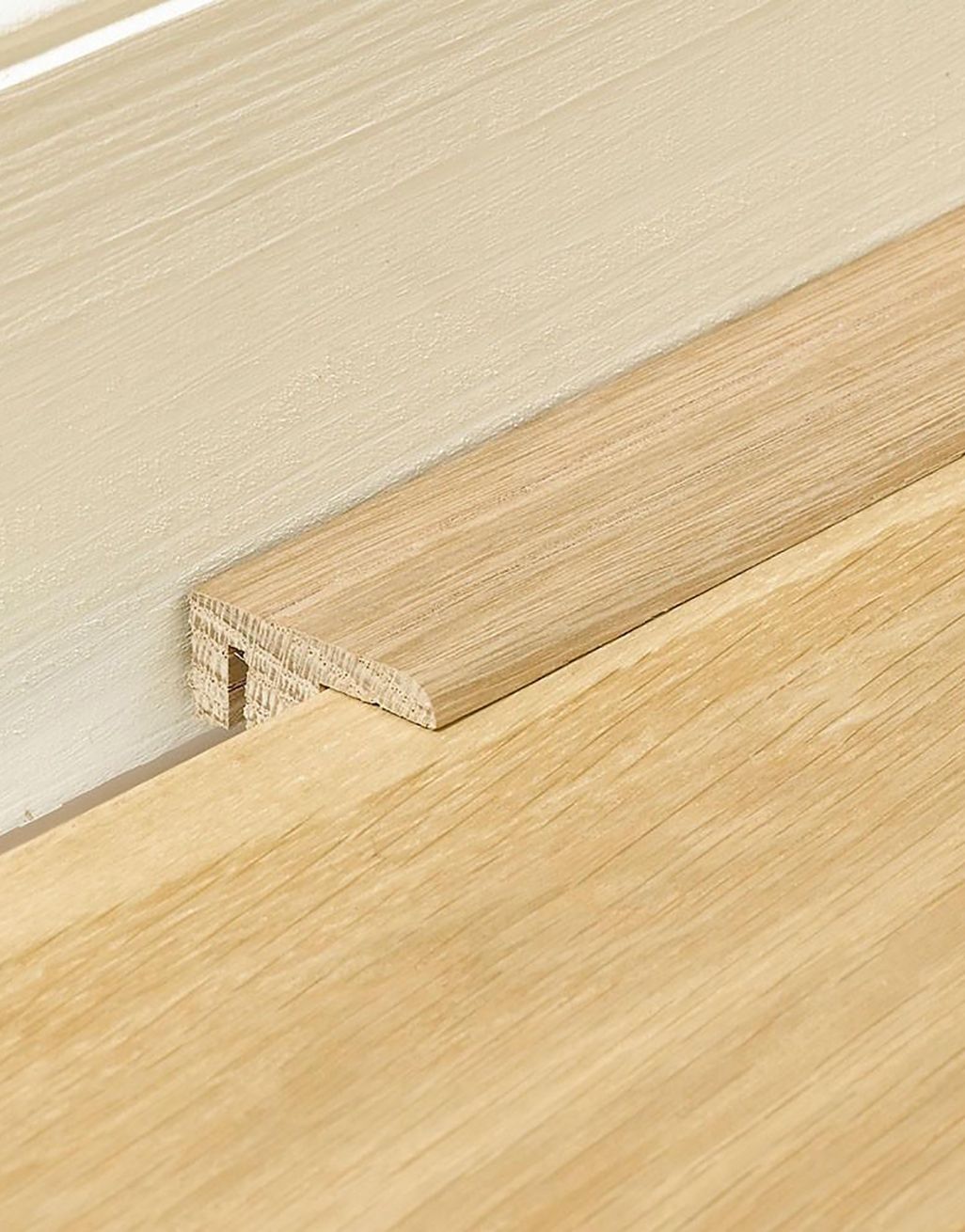 WS1 Solid Oak Unfinished End Transition Profile